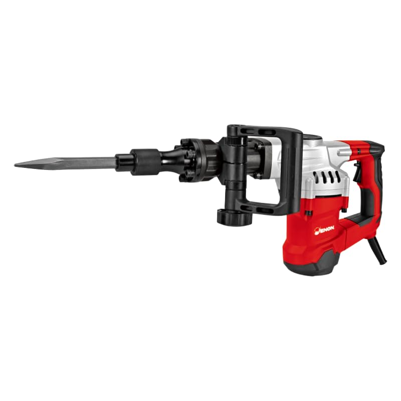Enon 1100W Demolition Hammer 7Kg, Side Handle, Convenient & Comfortable Operation, Strong & Durable Use, 230V, 50Hz, 3900Bpm (Xe-3501) - Black