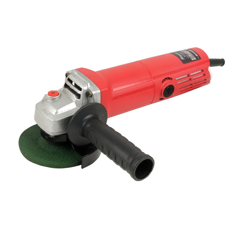 ENON Corded Electric Angle Grinder 850W 12000 RPM with 3 Cutting & 1 Grinder Wheel 100m for Grinding, Polishing & Cutting with 3 Position Side-Handle, for Home & DIY Use, Back Switch (XE-4003)
