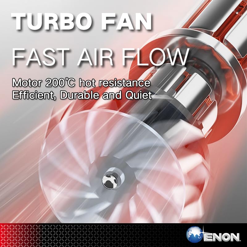 ENON Heat gun Machine 2000W 220V, Dual Temperature, Hot Air Gun for Shrink Wrapping Packing, Stripping Paint, Thawing Frozen Water Pipes (XE-2001)