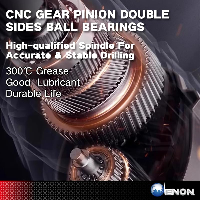 ENON Electric Drill Machine 650W, 10mm Chuck, 3300RPM, Forward/Reverse function, Powerful Machine for Wood, Metal,Heavy Duty, Drilling Machine with Multiple Drill Bits- 6 Months Warranty (XE-1001)