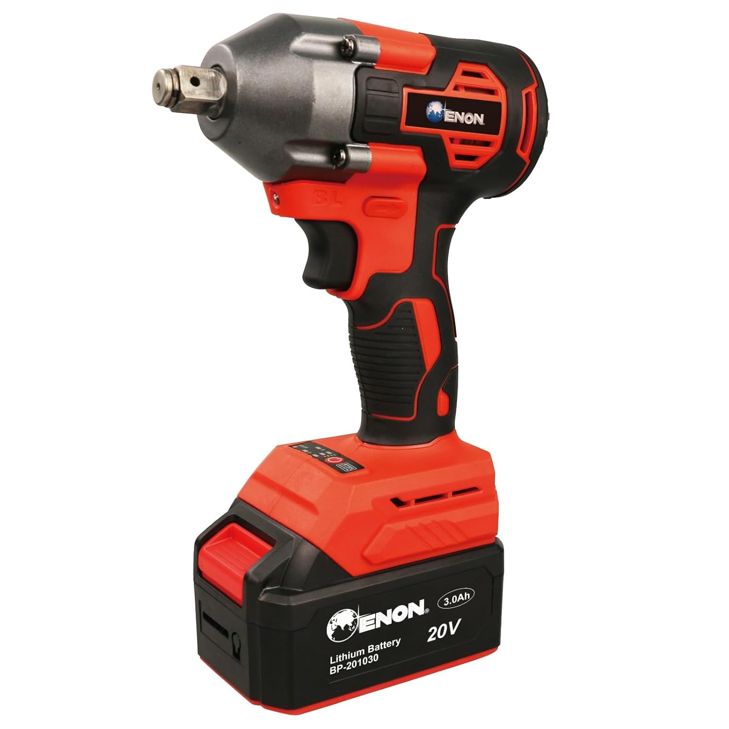 ENON 20V Cordless Impact Wrench Drill Kit 102 Pcs Accessories | Powerful Brushless Motor | 410NM Torque | 1/2 Inch | LED Light | Reverse & Forward Rotation | 2Pcs Li-ion Batteries | Power Tools