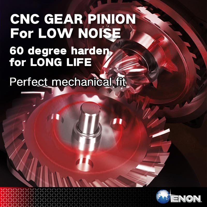 ENON Corded Electric Angle Grinder 850W 12000 RPM with 3 Cutting & 1 Grinder Wheel 100m for Grinding, Polishing & Cutting with 3 Position Side-Handle, for Home & DIY Use, Back Switch (XE-4003)