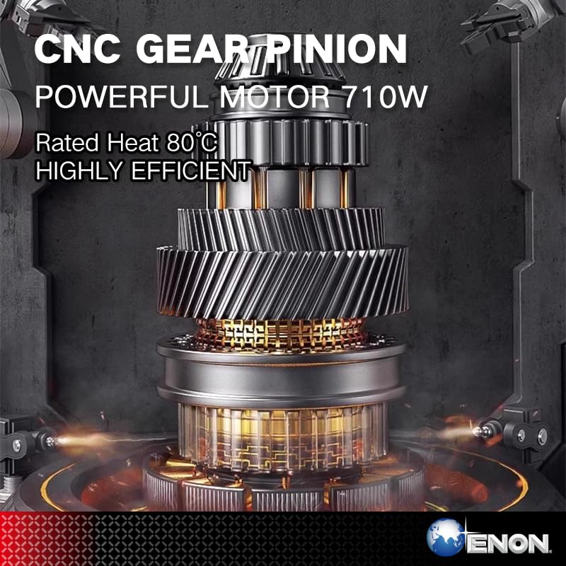 ENON 710W Impact Drill Machine Tool Kit, 86 Pcs Kit Set,13mm Chuck, Strong Drill Bit Kit, Reversible & Variable Speed, Screwdriver Machine, Corded Hammer Drill, Drill Machine Kit Heavy Duty (XE-1301)