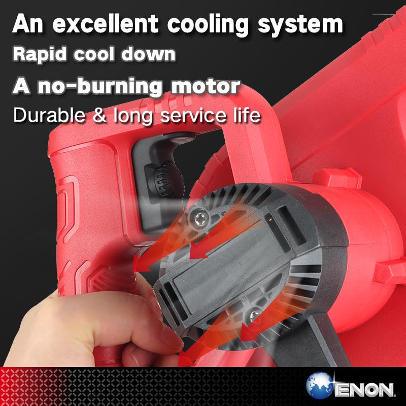 ENON 650W Electric Air Blower for Cleaning Dust, 19500RPM Speed, 220V | Furniture, Cars, Windows, Electronics, Kitchen Appliances, PCs, AC Units, Perfect for Home and Outdoor Air Cleaning (XE-6501)